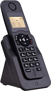 mewmewcat telephone, Exdable Cordless Phone Telephone with LCD Display Caller ID 50 Phone Book Memories Hands-free Calls Conference Call 16 Languages Support 5 Handsets Connection for Office Busine