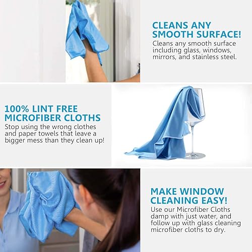 Miniatura 4 de Paños de limpieza de microfibra, toalla altamente absorbente, paño suave reutilizable para la cocina del hogar, trapo de pulido sin pelusa y sin