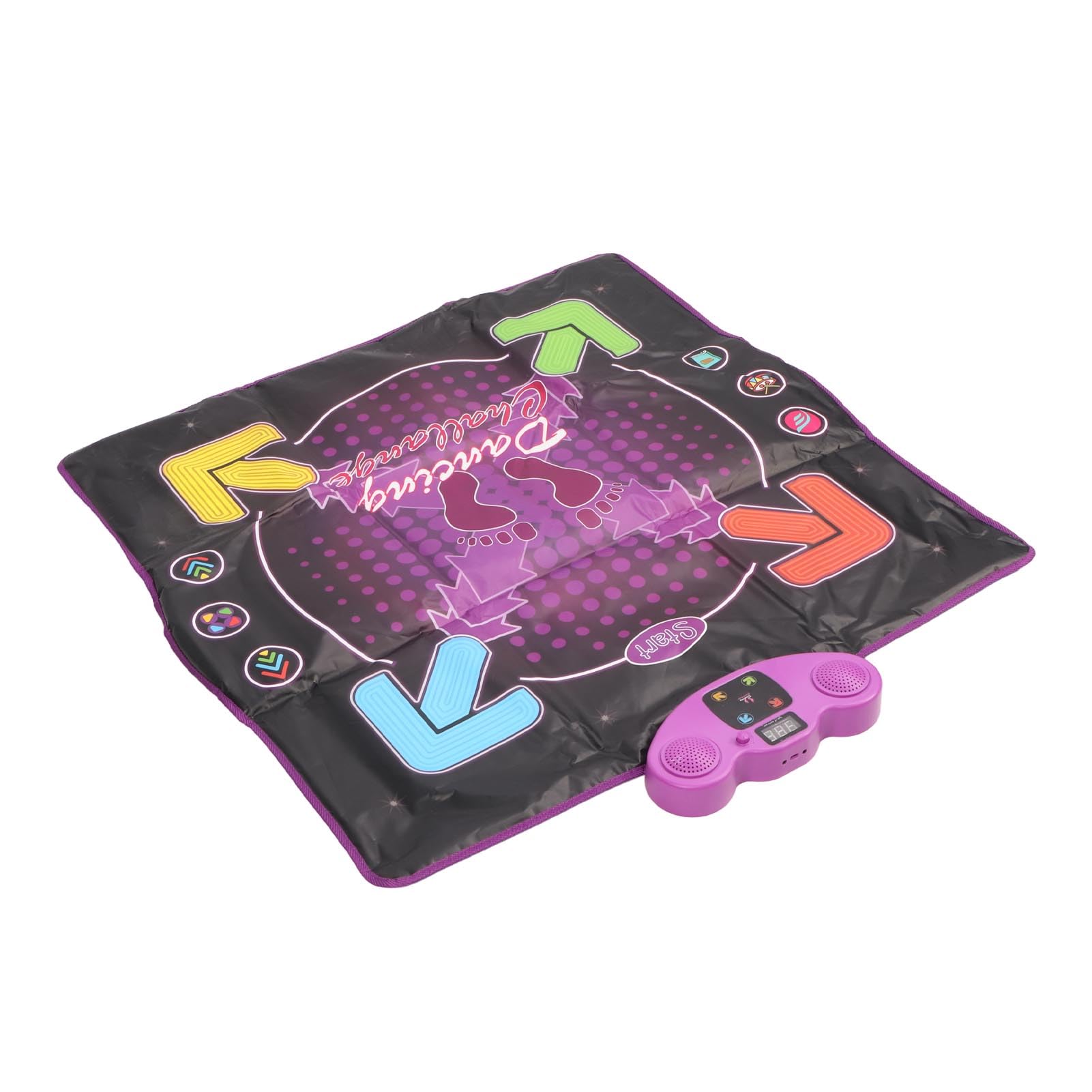 Hidyliu Tappetino da Ballo Illuminato Gioco Elettronico Interattivo per Bambini dai 3 Anni in su Materiale in PVC Antiscivolo Alimentato a Batteria