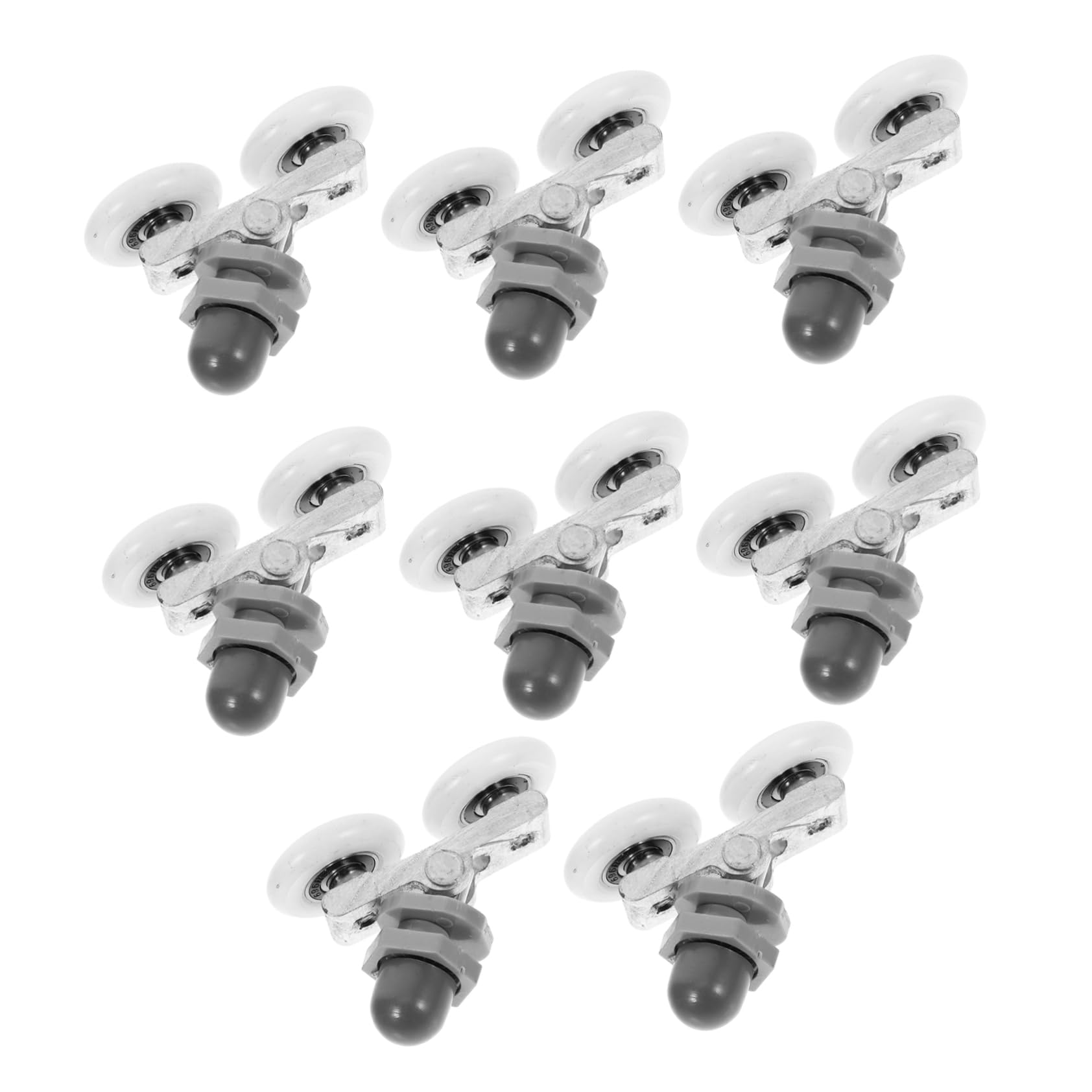 Roulettes pivotantes à double roue ORFOFE pour un glissement silencieux de porte de douche
