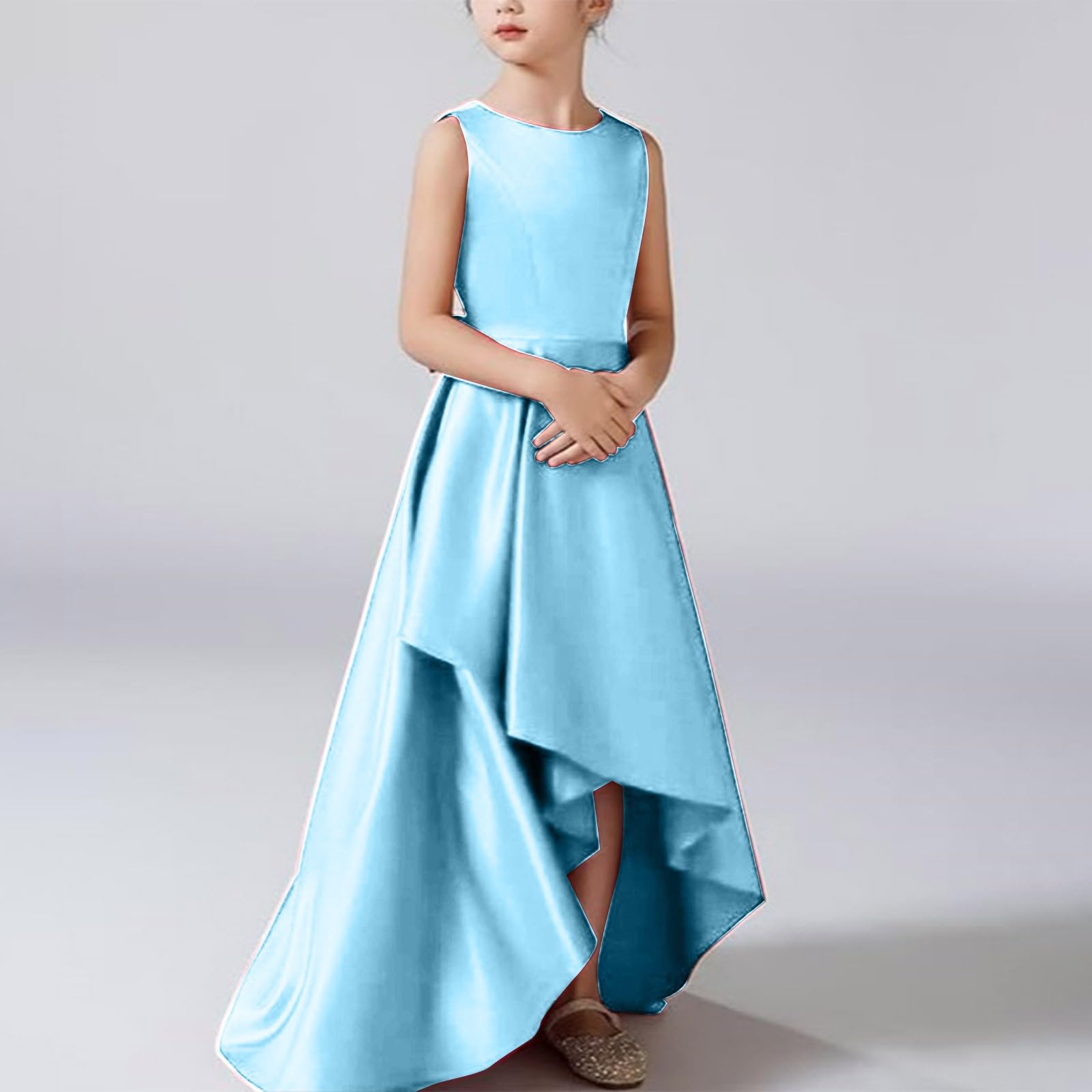 Robe Longue élégante pour Fille - pour Mariage, Demoiselle d'honneur, Bal de Fin d'année, soirée, Concours de beauté, Danse