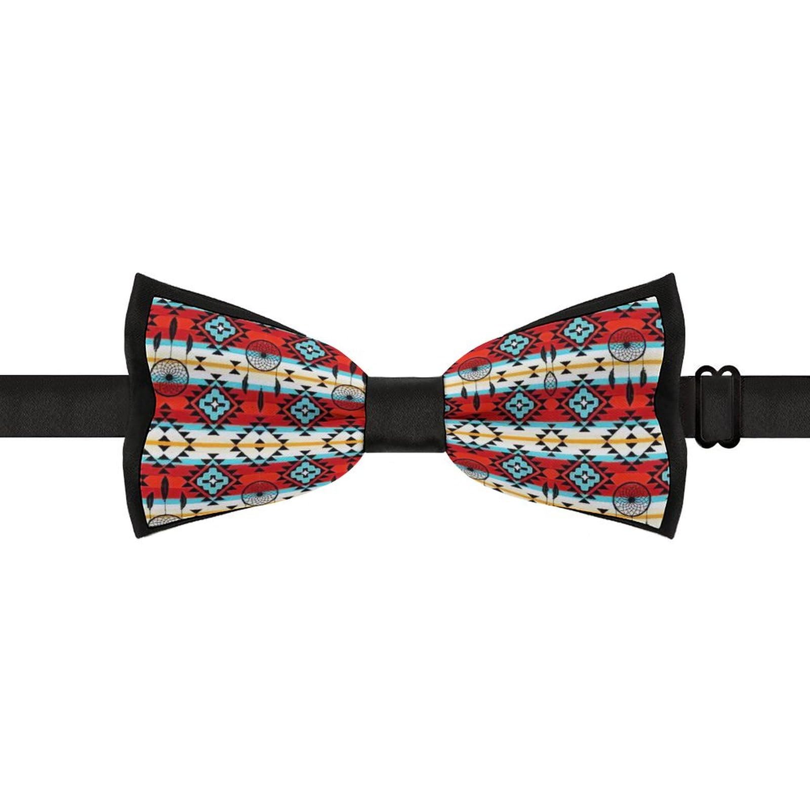 GoasNei Native American Pattern Bow Tie for Men Adjustable Necktie Funny Tie Neck Ties for Weddings Party