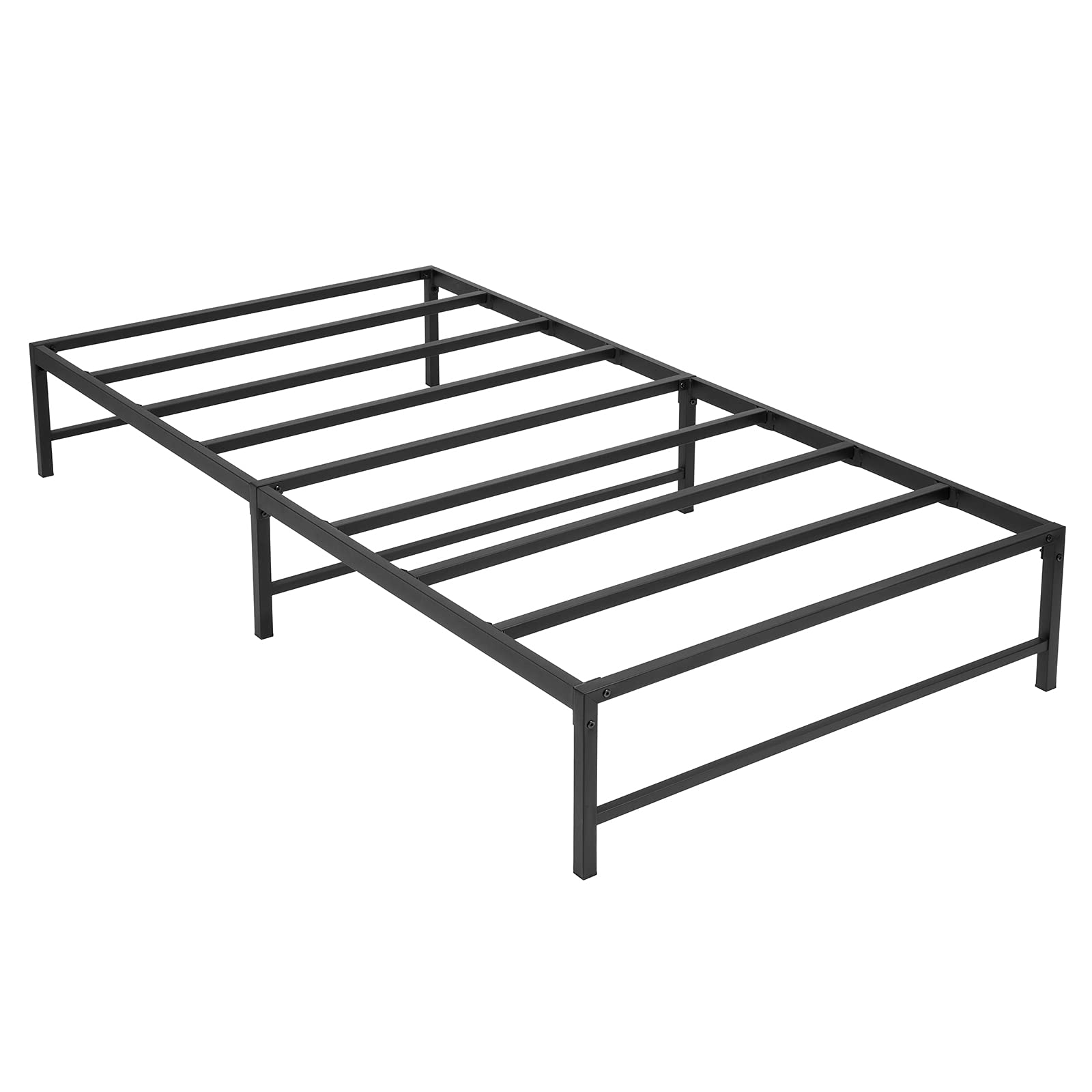 AITTA Twin Bed Frame 12 inch Metal Steel Slats Platform Bed Frame