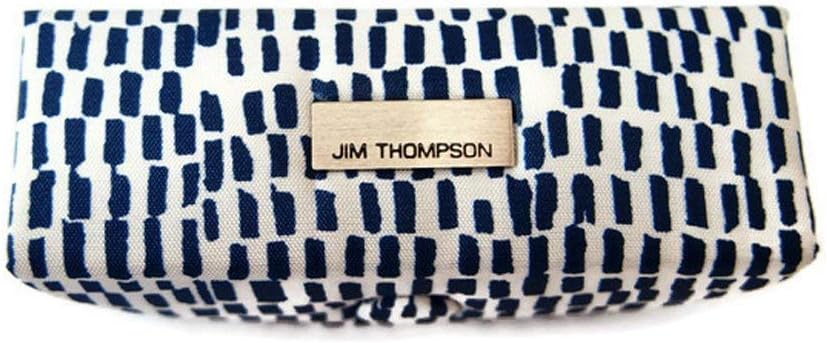Jim Thompson - Thai Silk Lipstick Case/Cover - Navy Blue