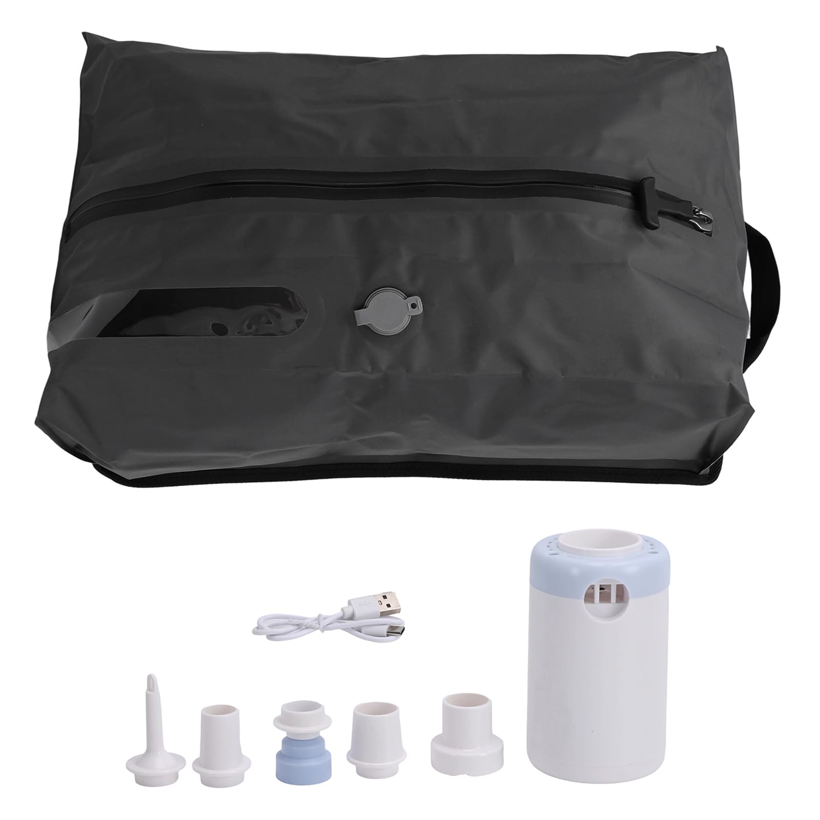 Sacco Sottovuoto, Nylon TPU 70D, Sacco a Compressione Ermetico con Doppio Metodo per Indumenti Nelle Valigie da Viaggio (Con Pompa)
