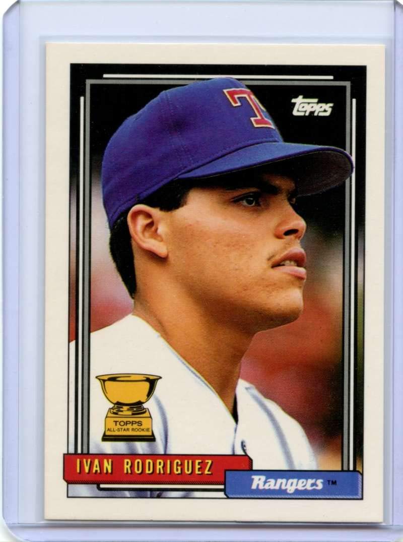 Amazon.com: Ivan Rodriguez Rookie Card 1992 Topps All Star #78
