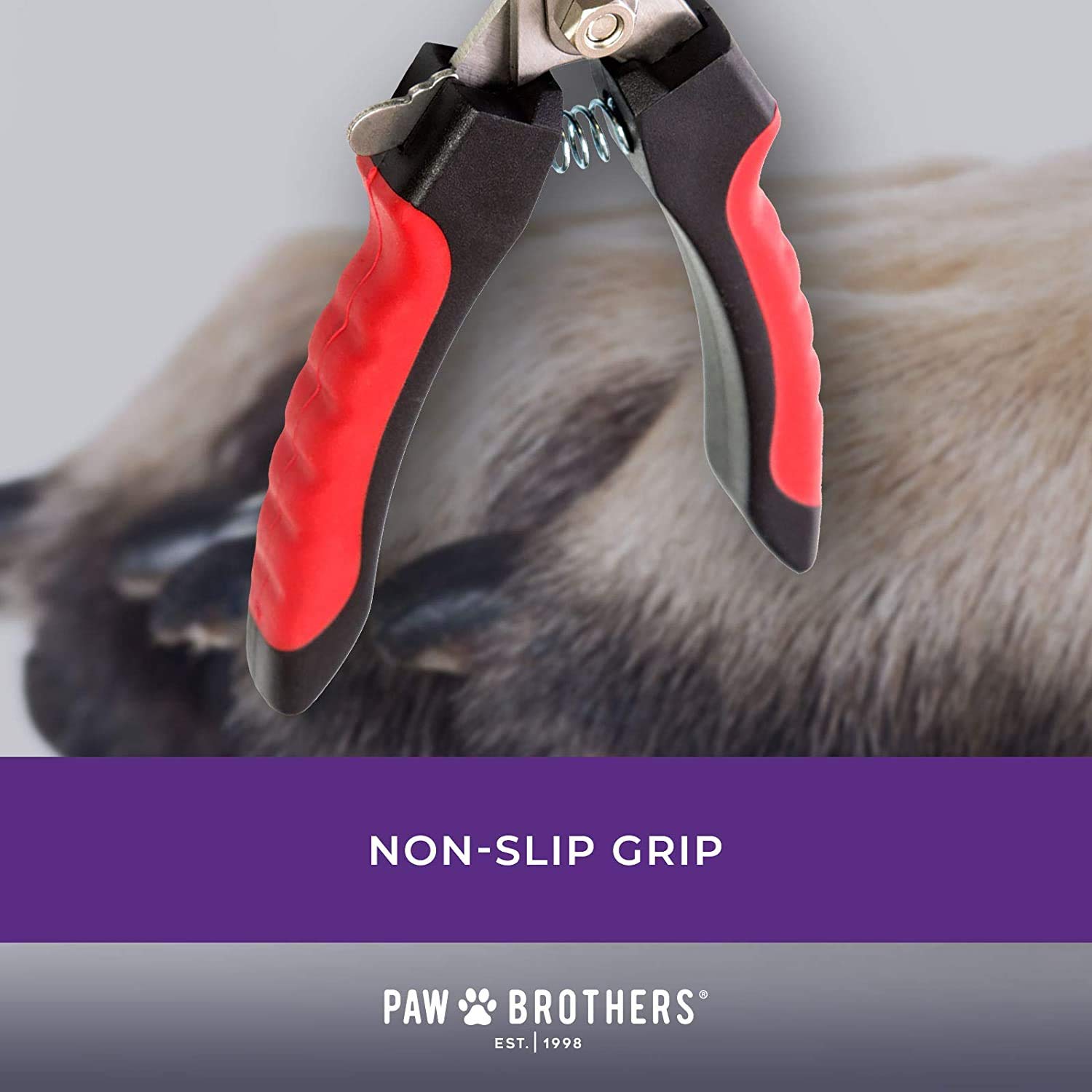 Ryan's Pet Supplies Paw Brothers Nail Clipper for Dogs and Cats, Pet Nail Clippers, Safe Grooming Tool, Professional Grade for Groomers, Stainless Steel Blades, Safety Guard, Small, 5 Inches - image 4
