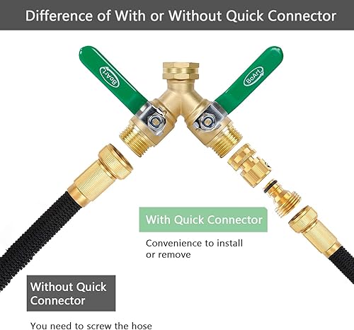Miniatura 5 de BoArt Juego de conectores rápidos para manguera de jardín, latón macizo de 34 pulgadas, rosca de conexión fácil sin fugas, macho y hembra, 6 juegos