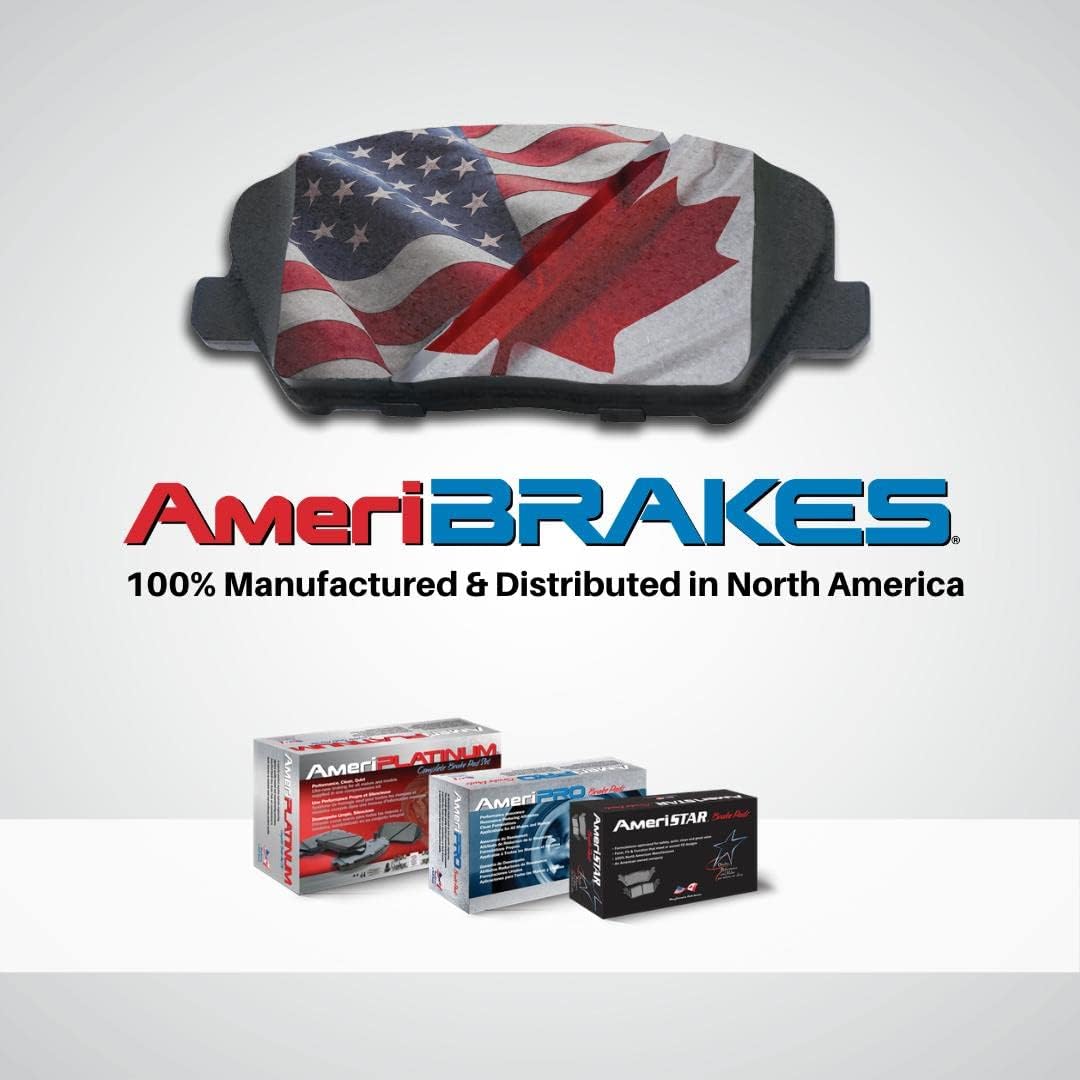 Two AmeriBRAKES High Heat Carbon Rear Brake Drums