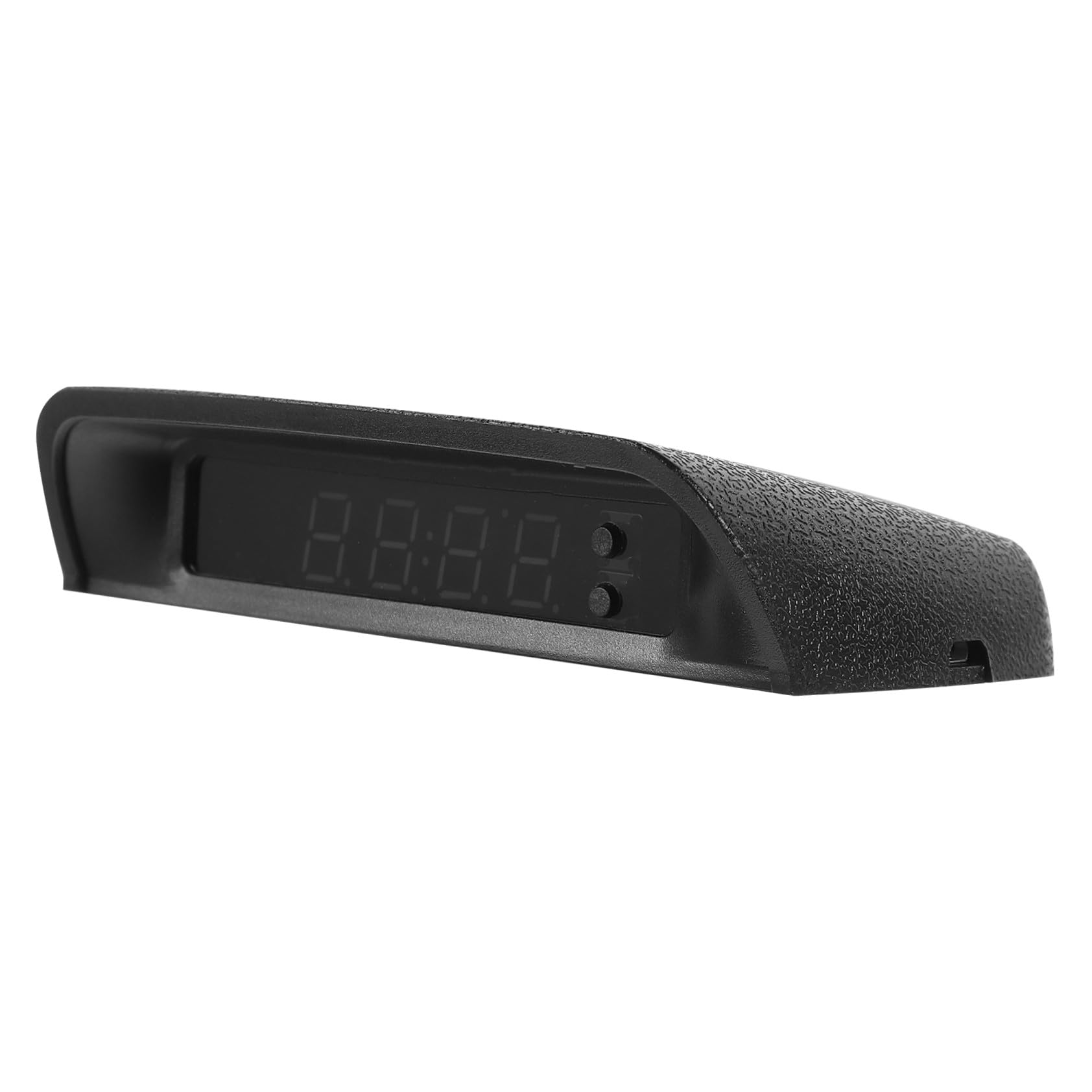 CHILDWEET Reloj Electrónico para Coche con Termómetro Solar Luminoso Automático de Brillo Carga USB Accesorio Duradero para Vehículo