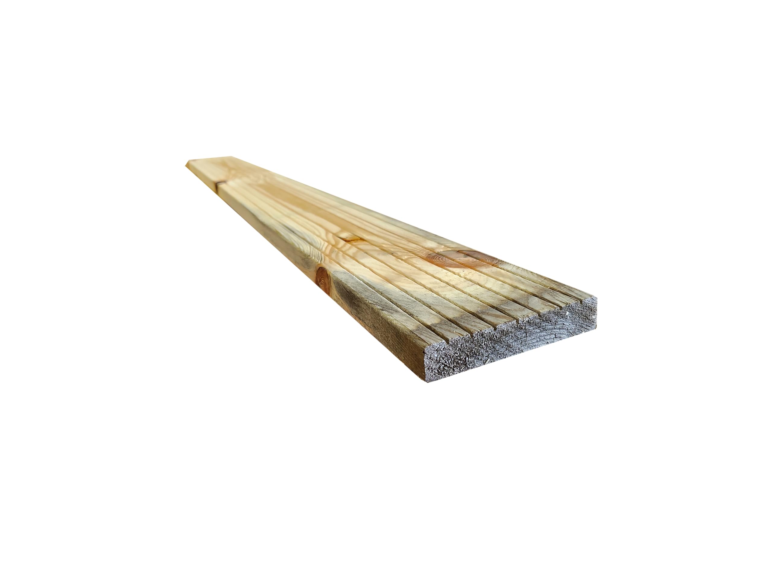 Snowdon Factory Reject Treated Decking Boards - 25mm X 120mm X 2.4m, 10 Pack, Pressure Treated For Outdoor Use-875309