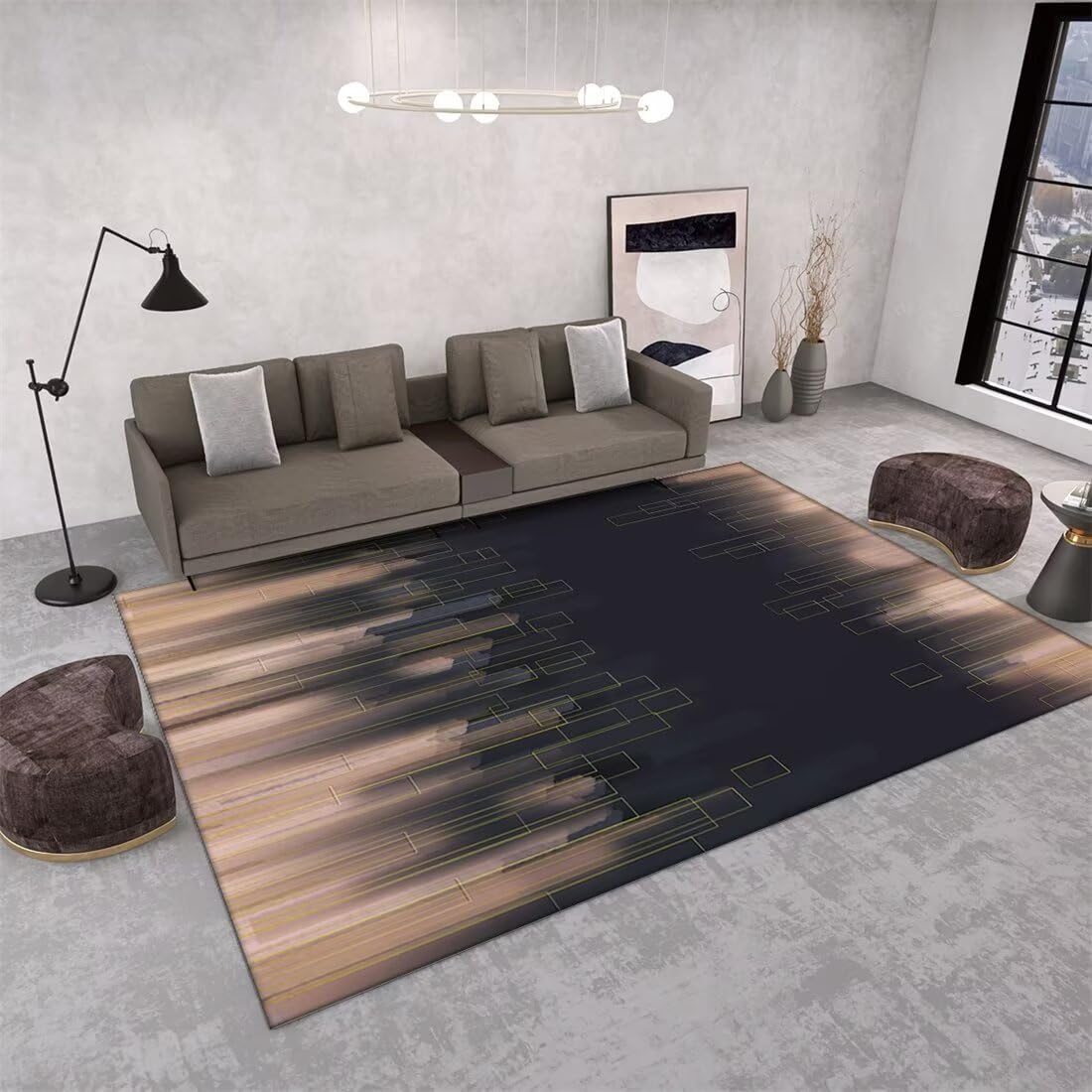 Tapis de chambre d'adolescent et coin salon déco 50x70cm