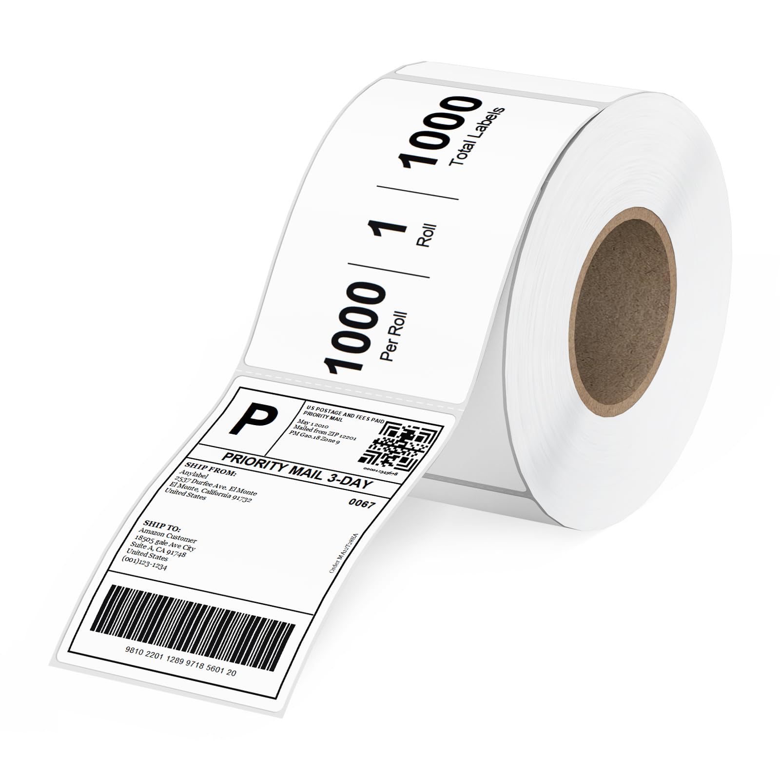 L Liked Paper Products FOUR ROLLS THERMAL Shipping Labels 400 4x6