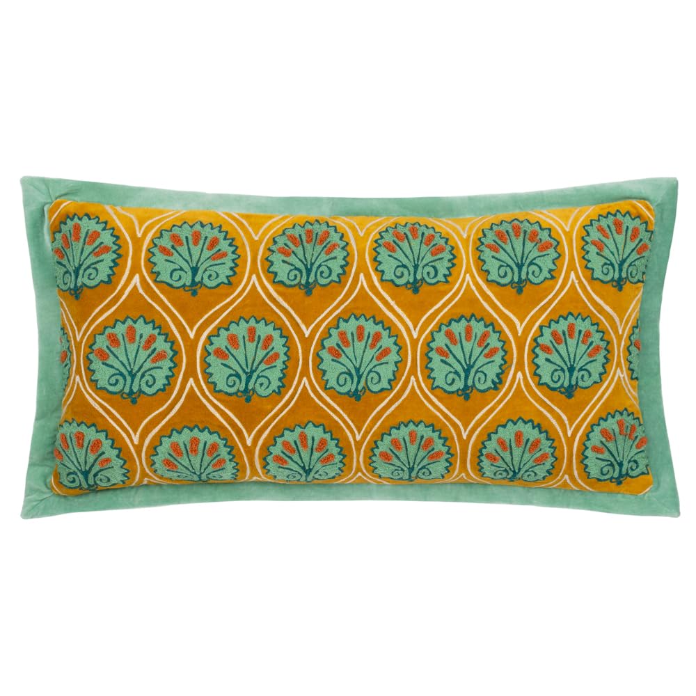 Paoletti Casa Embroidered Feather Filled Cushion