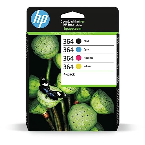 HP 364 CMYK Ink Cartridge Combo 4-Pack Standard Capacity