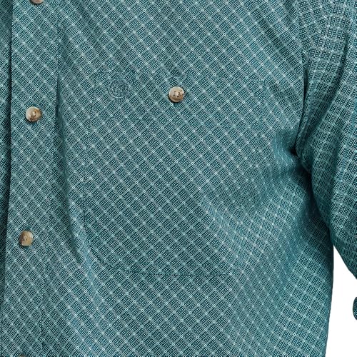 Wrangler Men's George Strait Aqua Shirt2