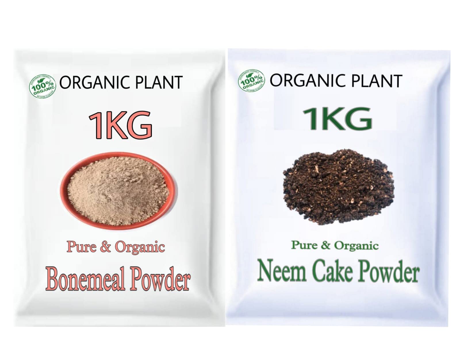 Combo Pack of 2 Fertilizer Neem Cake/Neem Khali & Bone Meal Powder 100% Organic Natural Fertilizer for Plants (1Kg,Each/Total 2Kg) (B0C4TTJQ9L) Amazon Price History, Amazon Price Tracker