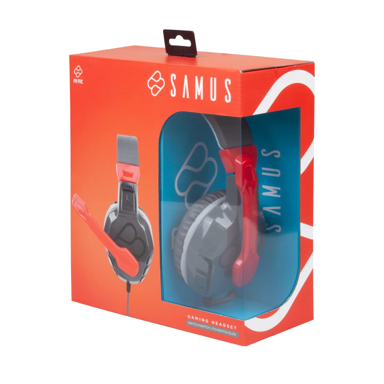FRTEC - Auricular Gaming SAMUS para Switch, OLED y Switch Lite (Compatible con Playstation 5, PS4, Xbox Series S|X, Xbox One, PC y Mac)