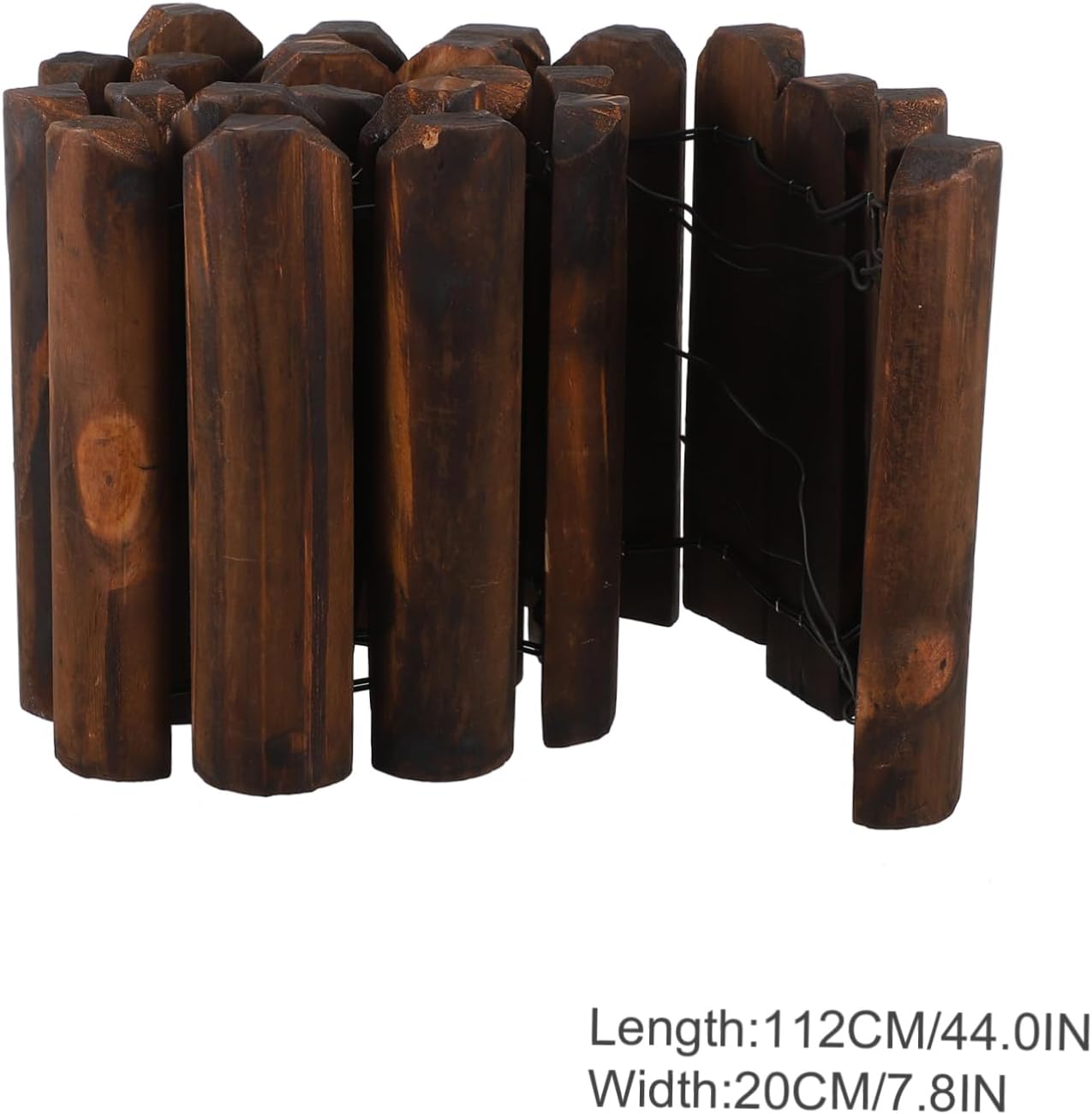 Natural Solid Wood Fence Decorative Garden Gate Landscape Edging Garden Fence