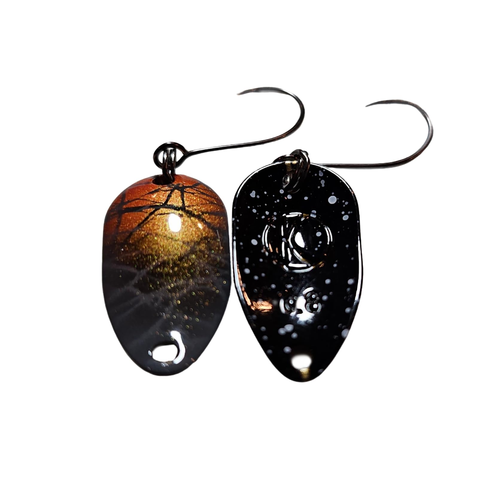 Ray OutKaster Micro Spoon, Fishing Spoons Lures Single Hook Trout Lures Trolling Spoon Lures Casting Spinner Bait Copper Fishing Lures for Trout Bass