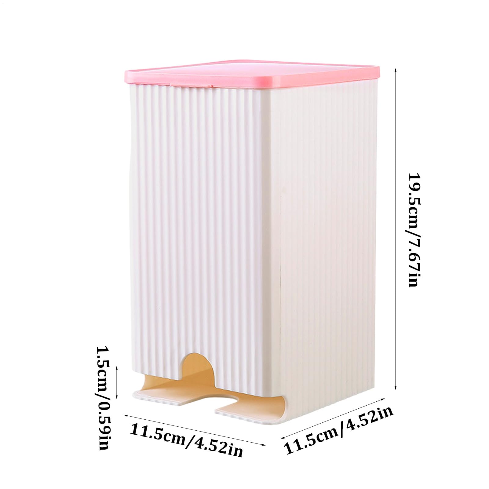 Organizadora Antihumedad Compacta PP 19.5x11.5x11.5cm para Productos Femeninos Papel Higiénico Toallas Sanitarias