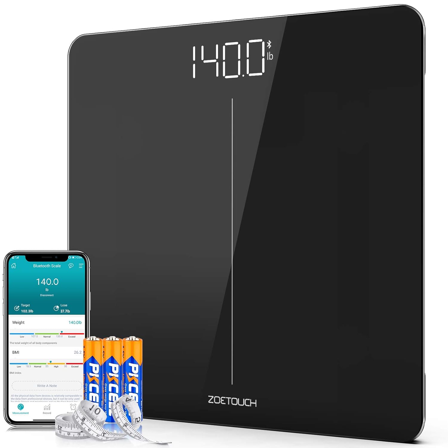 Scales Bathroom Digital Smart Scale Weight Body Bluetooth for Included
