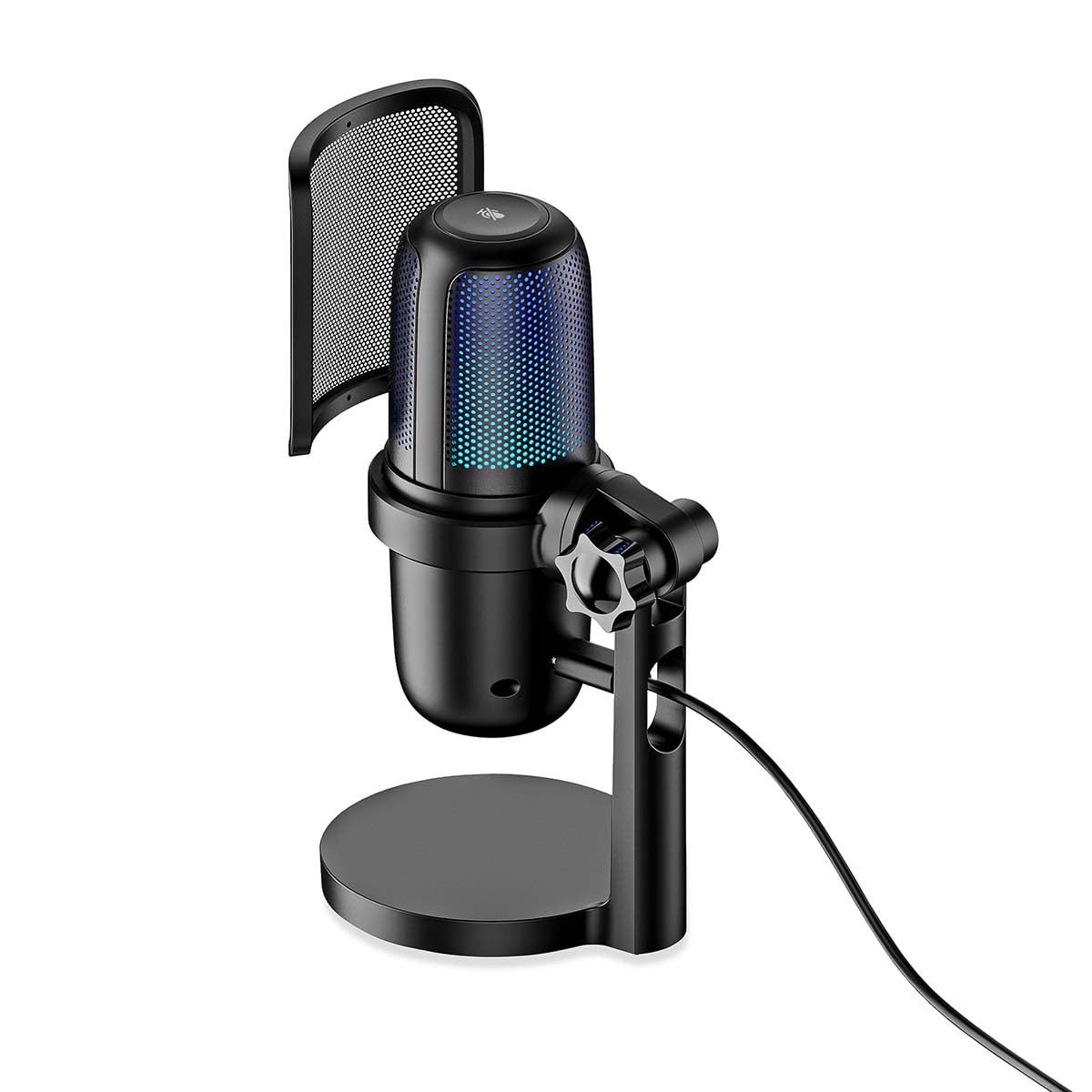 NEDIS Microfono per streaming e gioco - utilizzato per: desktop/notebook - USB Type-A - interruttore on/off - filtro POP