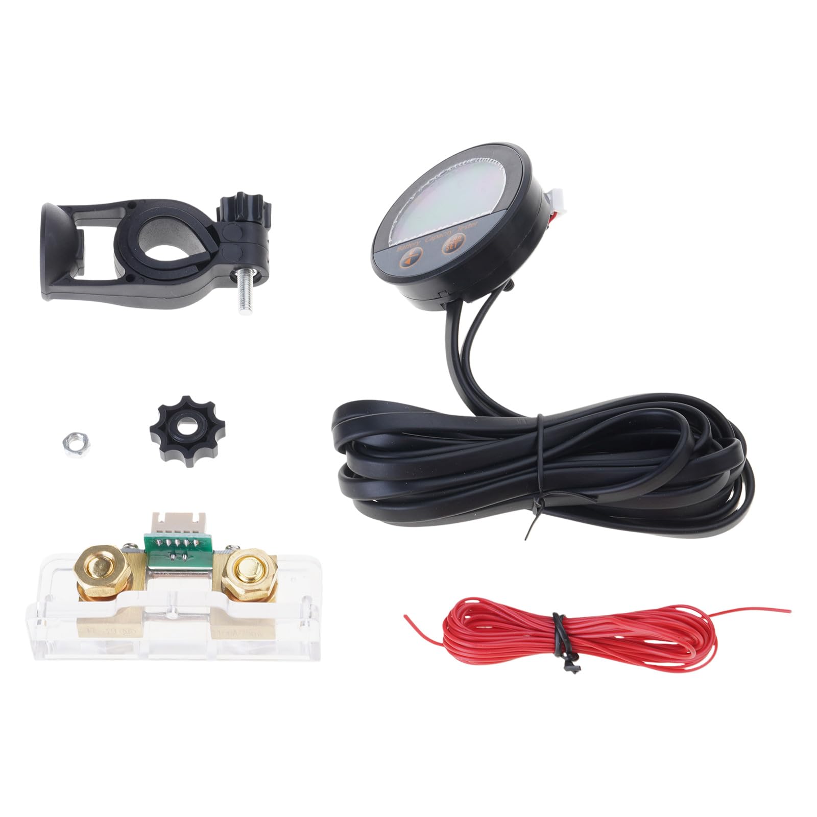Lxxaofdc Handlebar D Current Voltage Power Energy Panel Meter Digital Display Ammeter Voltmeter Multimeter Dc8v-100V Power Monitors Battery
