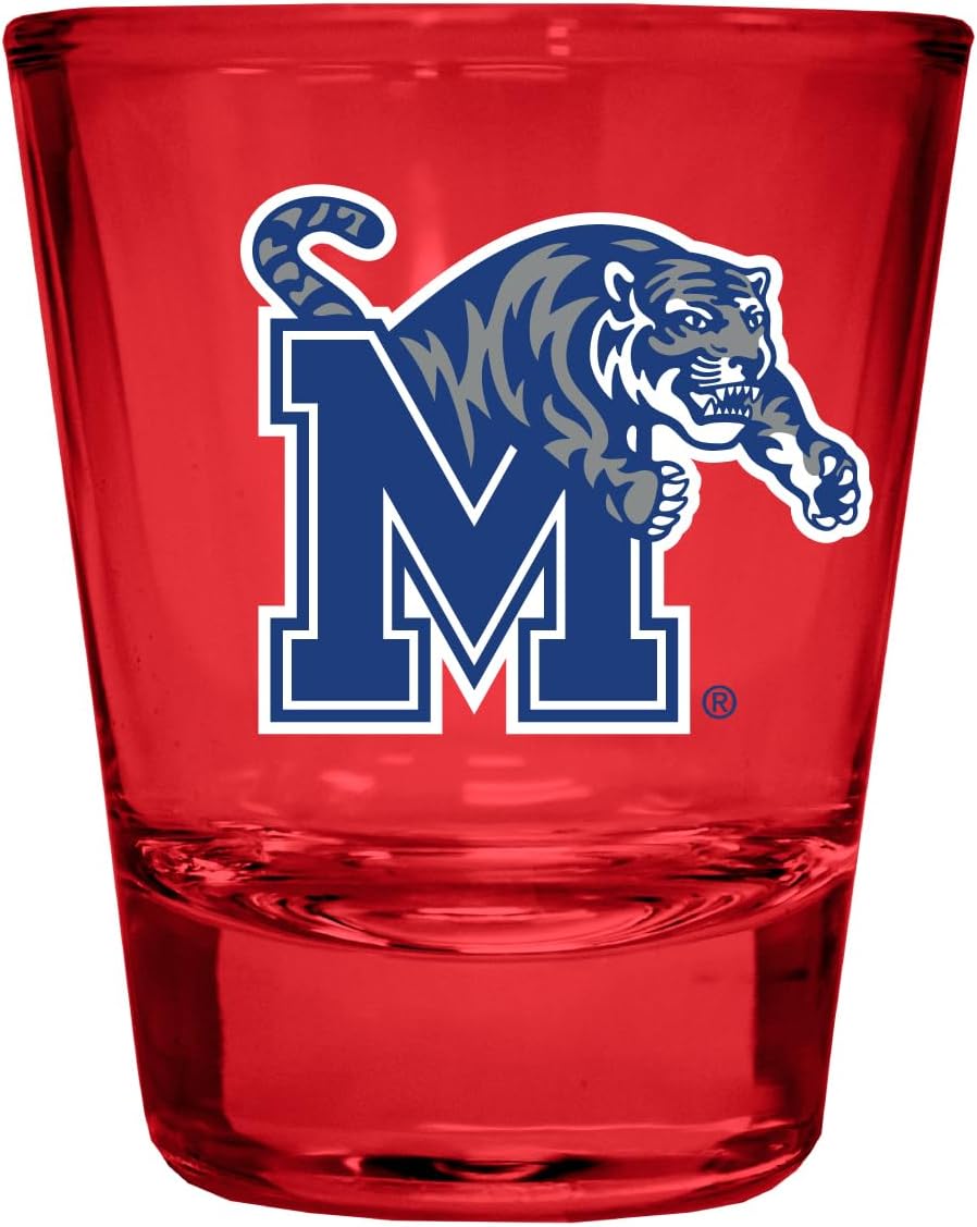 Vaso Tequilero Memphis Tigers 2 oz Rojo - Pack de 2 - Vidrio