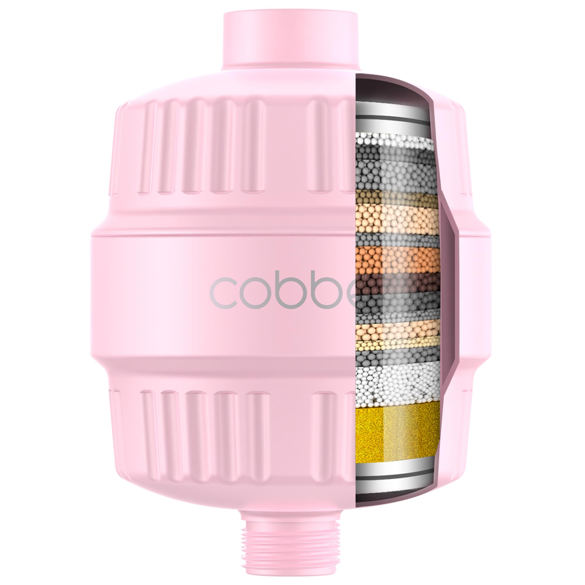Cobbe HD HEAVY DUTY High Output Shower Filter – 99% REMOVAL Shower Head Filter for Hard Water, Heavy Metals, Chlorine and Harmful Substance, Improve your skin and hair - Pink
