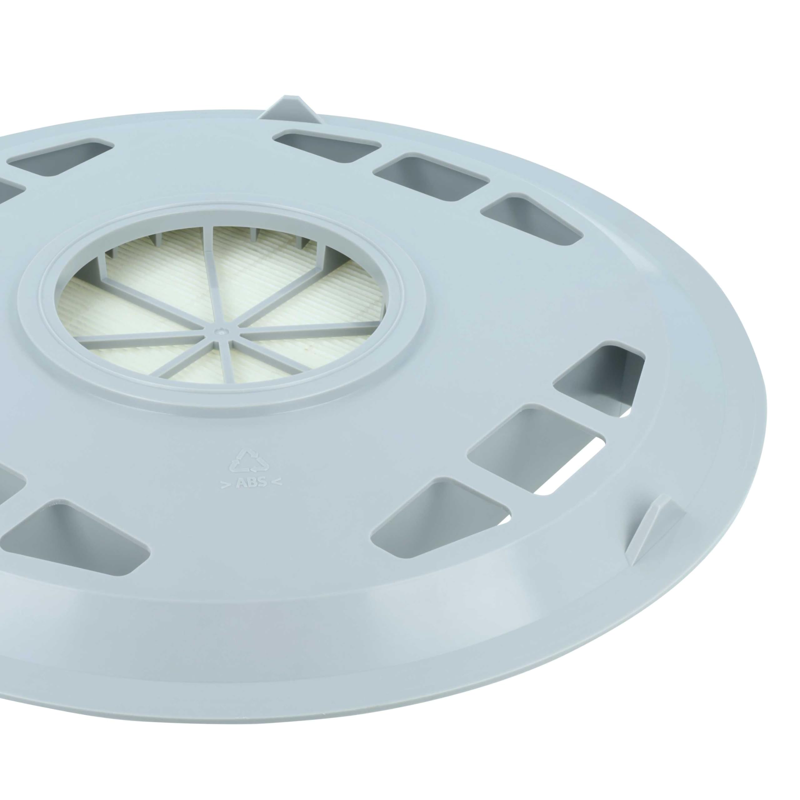 vhbw 2x Filtro compatible con Nilfisk-Alto GD 930 S 2 Cubic, GD 936, GD 930 S2 HEPA aspiradora - Filtro de aire de salida (filtro EPA), blanco/gris