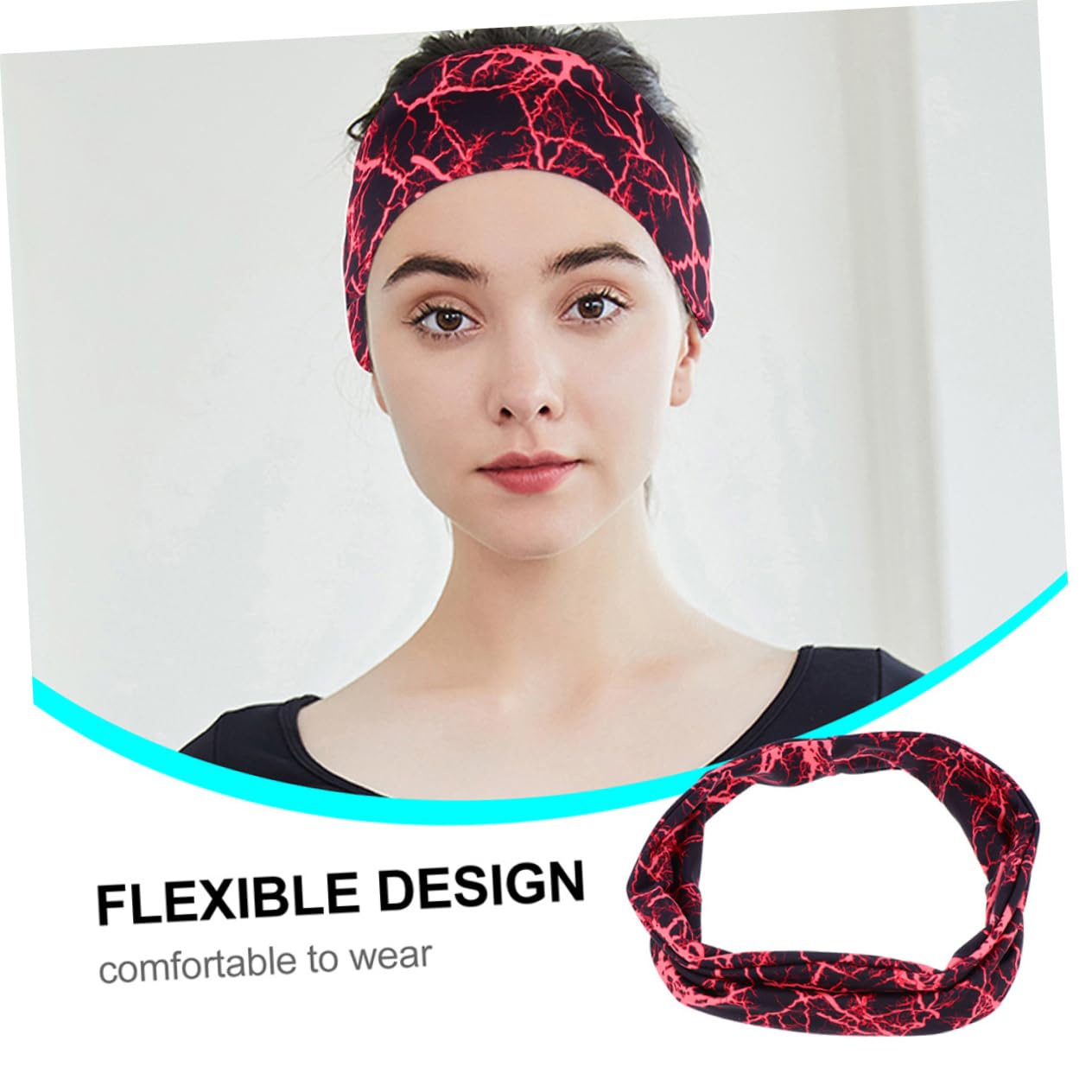 UPKOCH Cinturón Antitranspirante De Fitness Absorbente Diadema con Clips Cintas para El Pelo Venda Deportes Diadema De Gimnasio Diadema De Sudor De Entrenamiento Spandex