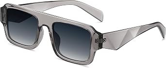 EASY READ Square Sunglasses for Women Men, Thick Frame Fashion Sunglasses UV400 Proction Minimalist Eyewear