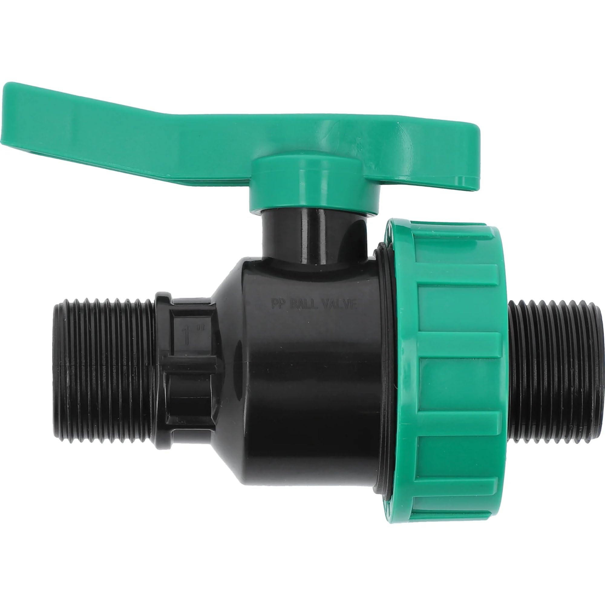 Mamuth Wild Nature Men's Ball Valve 1 Inch X 1 Inch Pp, Water Pipe Connector, /, Durable, Uv-Resistant, High Pressure Resistance Up To 16 Bar, For Pe And Pp Pipes