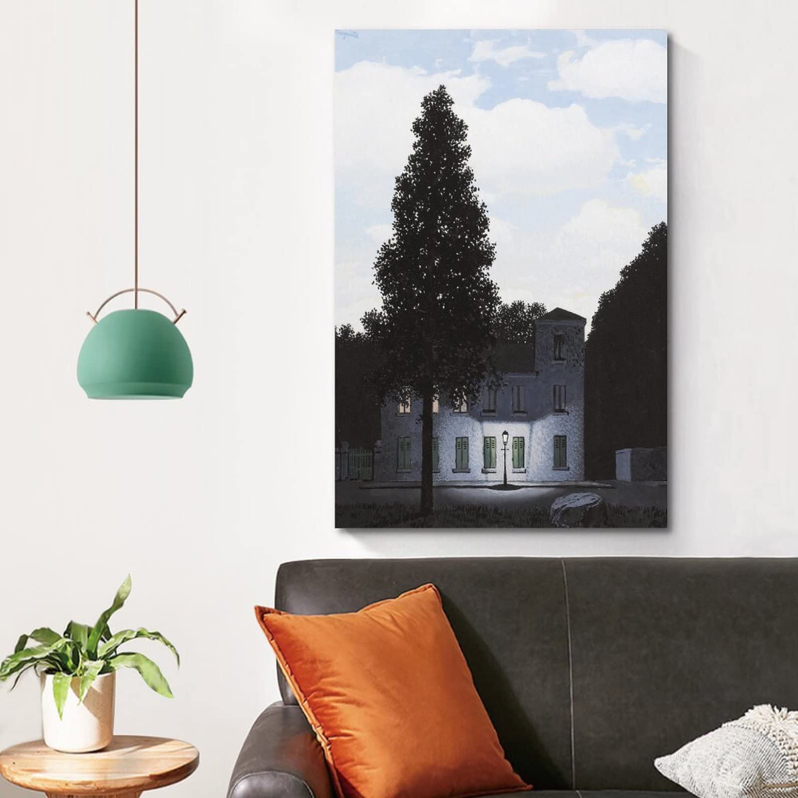 額装済/光の帝国1950/ルネ マグリット/アート/ポスター/インテリア Amazon.co.jp: Rene Magritteルネ・マグリット画家作品「光の帝国