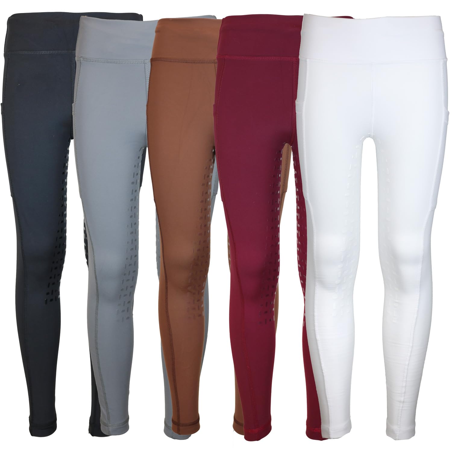 Reitleggings Kinder Silikonvollbesatz mit Handytasche Amy Reithose Mädchen