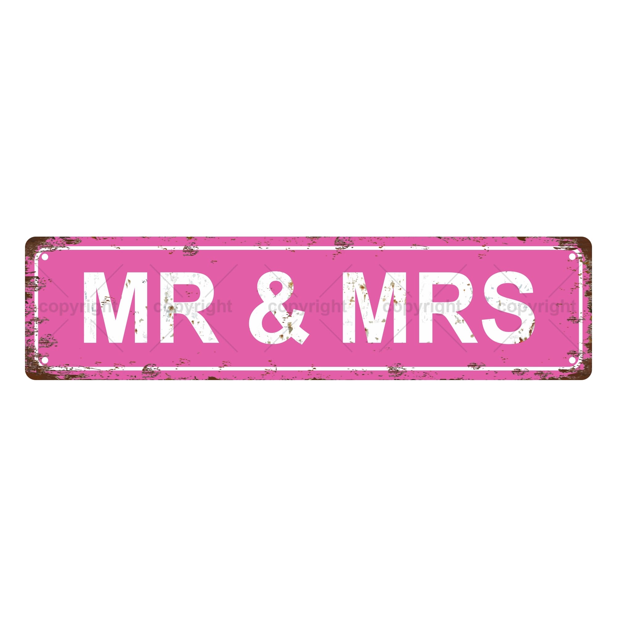 Mr & Mrs Sexual Metal Tin Street Sign Bar Cafe Garage Cave Home Room Wall Bathroom Farmhouse Garden Porch Patio Decor,4x16 Inch