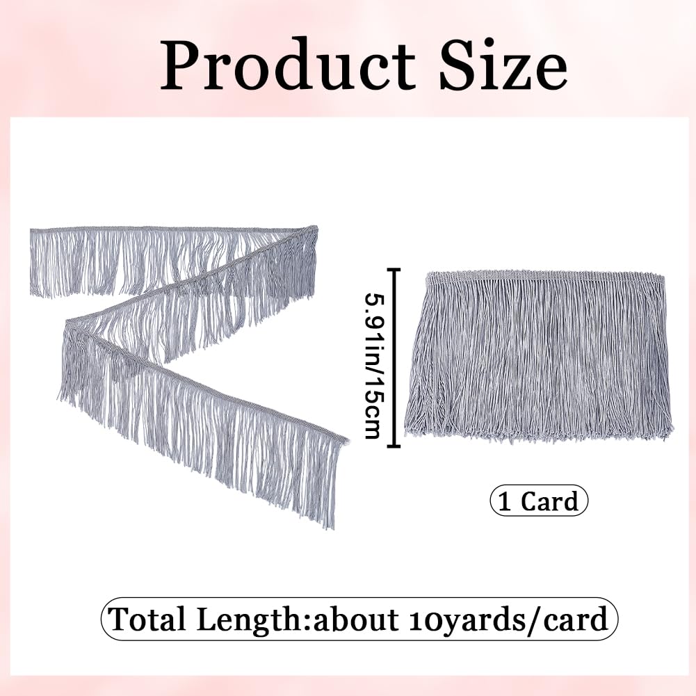 Nastro Pizzo Metallizzato Oro Con Frange 15 Metri X 32mm Per Cucito E Decorazioni - Foto 6