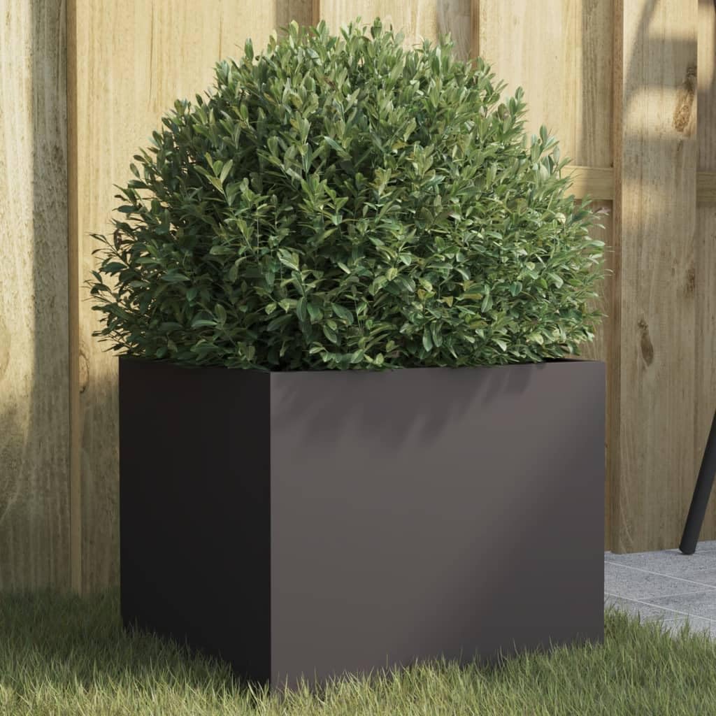 vidaXL Planter Black 32x30x29 cm Steel