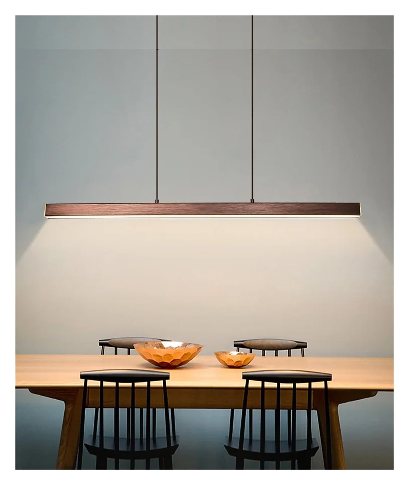 Lampe suspendue linéaire Warm White L100cm pour salle à manger