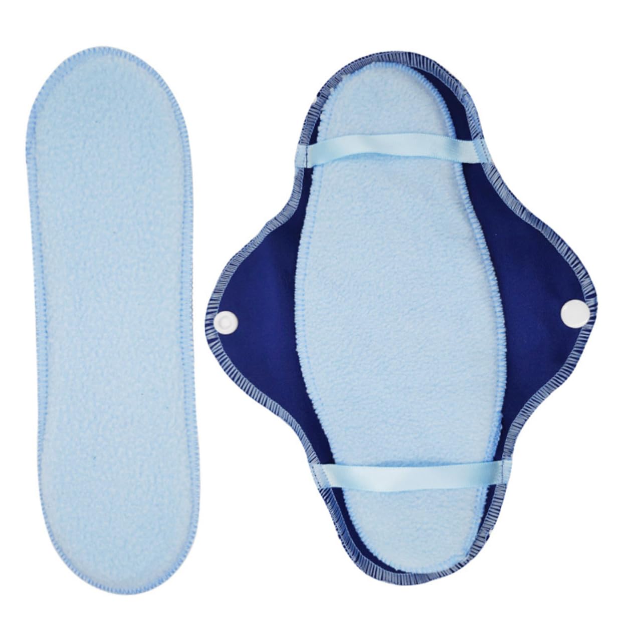 Healvian 24piezas Compresas Menstruales Reutilizables Lavables Toallas Sanitarias De Suaves y Transpirables Para Viajes Incluye Bolsa De Almacenamiento