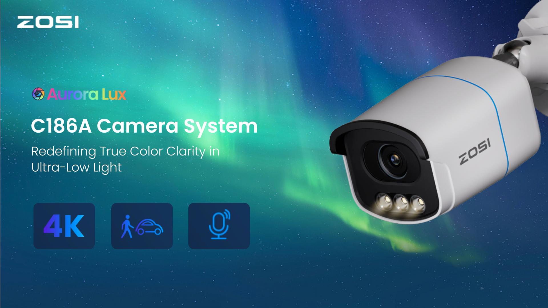 Amazon.com : ZOSI 2PK C186 4K Add on PoE Security Camera with