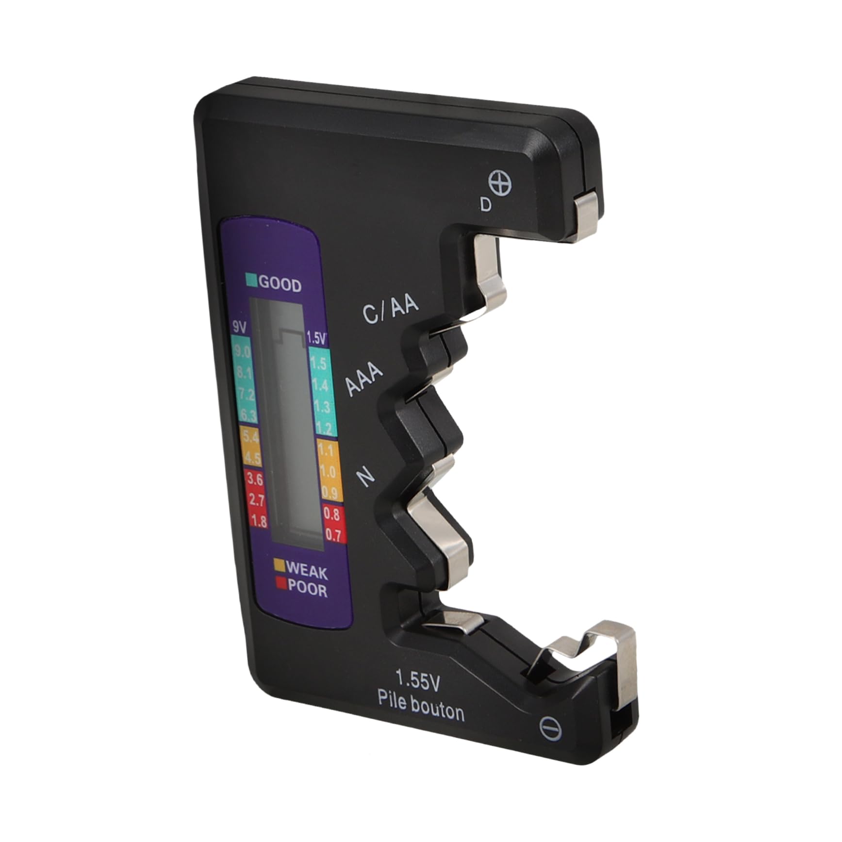 HOMSFOU 5stücke Batterietester Für Aaa Und Batterien Digitaler Batterieprüfer Mit Lcd-anzeige Zur Präzisen Spannungsmessung Tragbar Und Vielseitig Einsetzbar Für Batterietypen