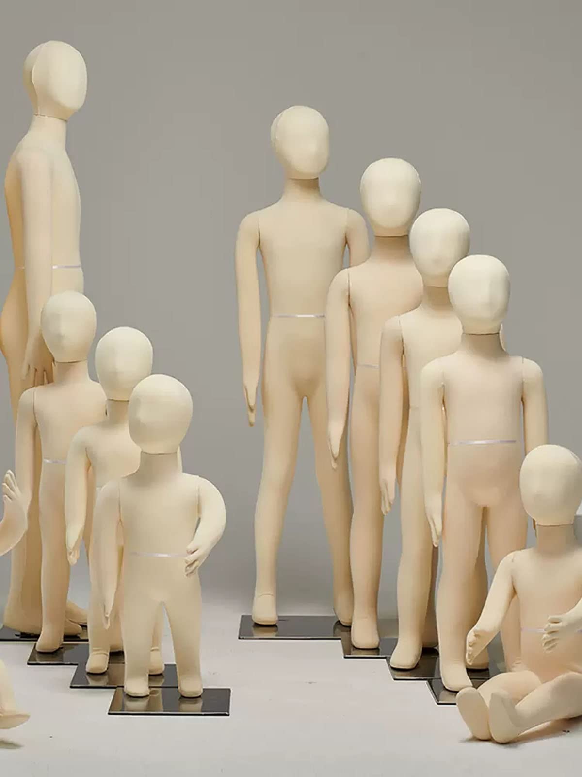 Cuerpo de Torso de Maniquí Infantil Flexible para Tiendas Minoristas Exhibición de Ropa, Costura Suave Maniquí de Cuerpo Completo con Brazos y Piernas, para Fotografía/Escaparate (Tamaño : 8 Years