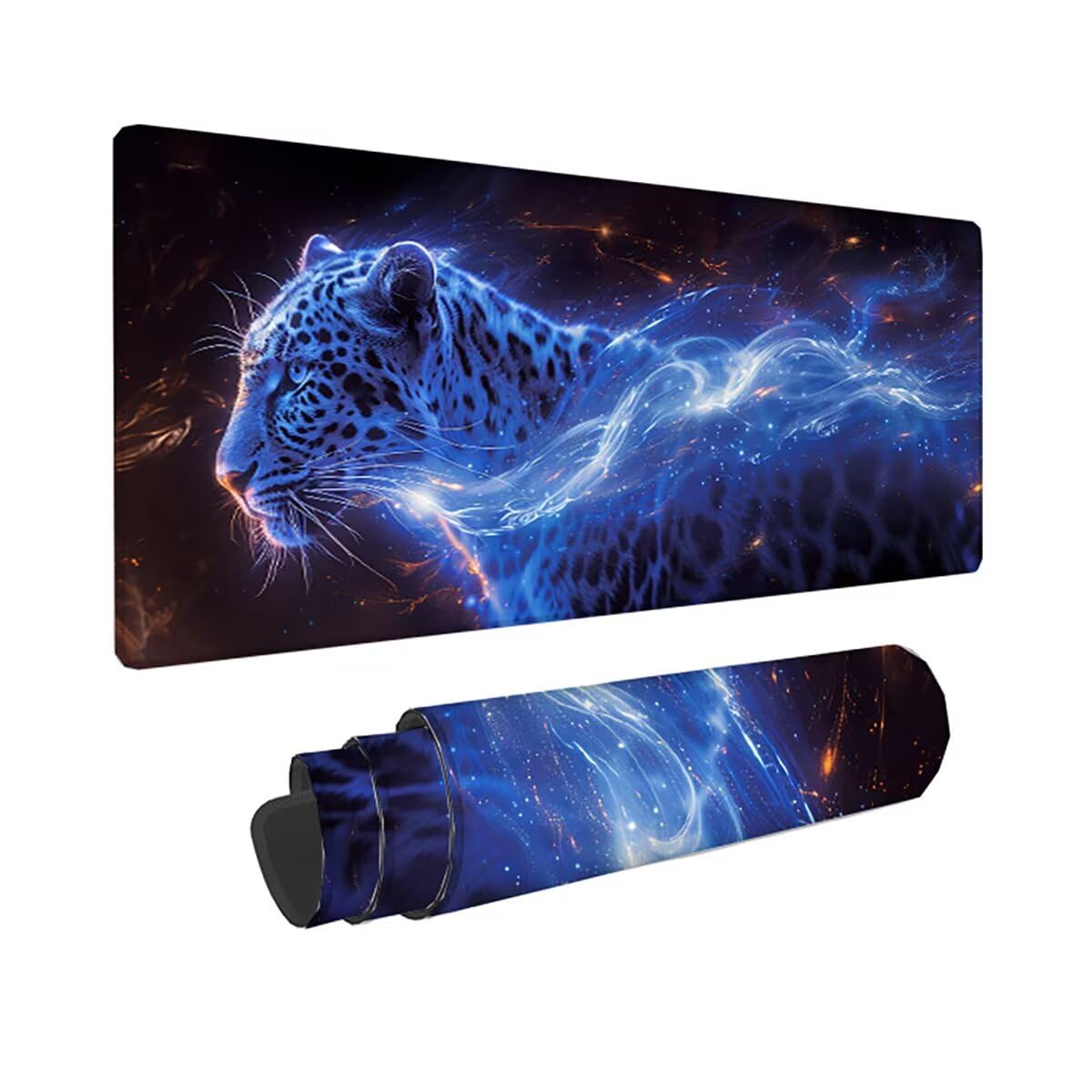 Tappetino per Mouse Gaming XXL 1200x600x3mm– Ufficio Mousepad Grande – Migliora la Velocità e la Precisione Tenuta Stabile Sottomano per Ufficio e Casa Accessori Scrivania Leopardo PjY12473 N-U