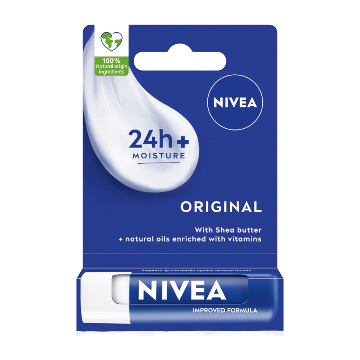 NIVEA Caring Lipstick Original, 4.8 g