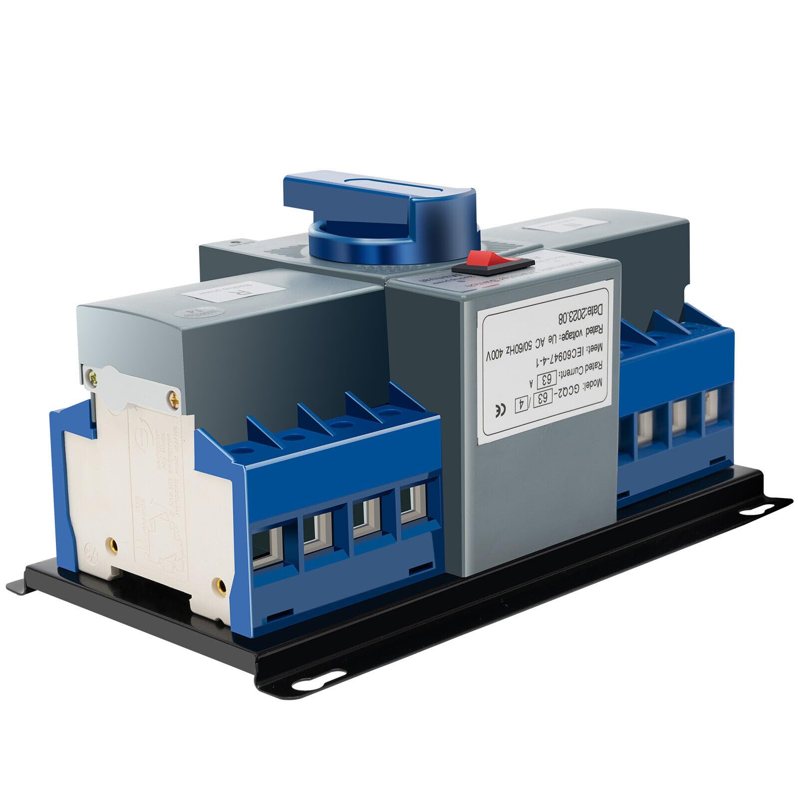 Commutateur de transfert Automatique AC-33iB Double Disjoncteur Inverseur de Source Automatique Puissance 4P 63A Automatique Commutateur Générateurde Transfert Double pour électricité