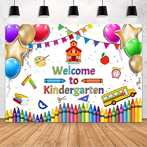 Fotohintergrund „Schulanfang“ – 3 X 2,4 M Großer Stoff-Hintergrund Mit Schulthemen-Motiv. Aus Polyester, Für Fotos, Dekoration In Klassenzimmern Oder Bei Einschulungspartys.