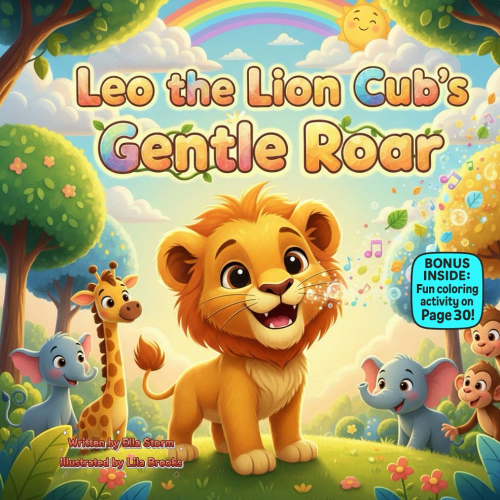 Leo the Lion Cub’s Gentle Roar: A Heartwarming Rhyming Story About Kindness, Confidence, and Quiet Strength (Little Paws, Big Feelings)