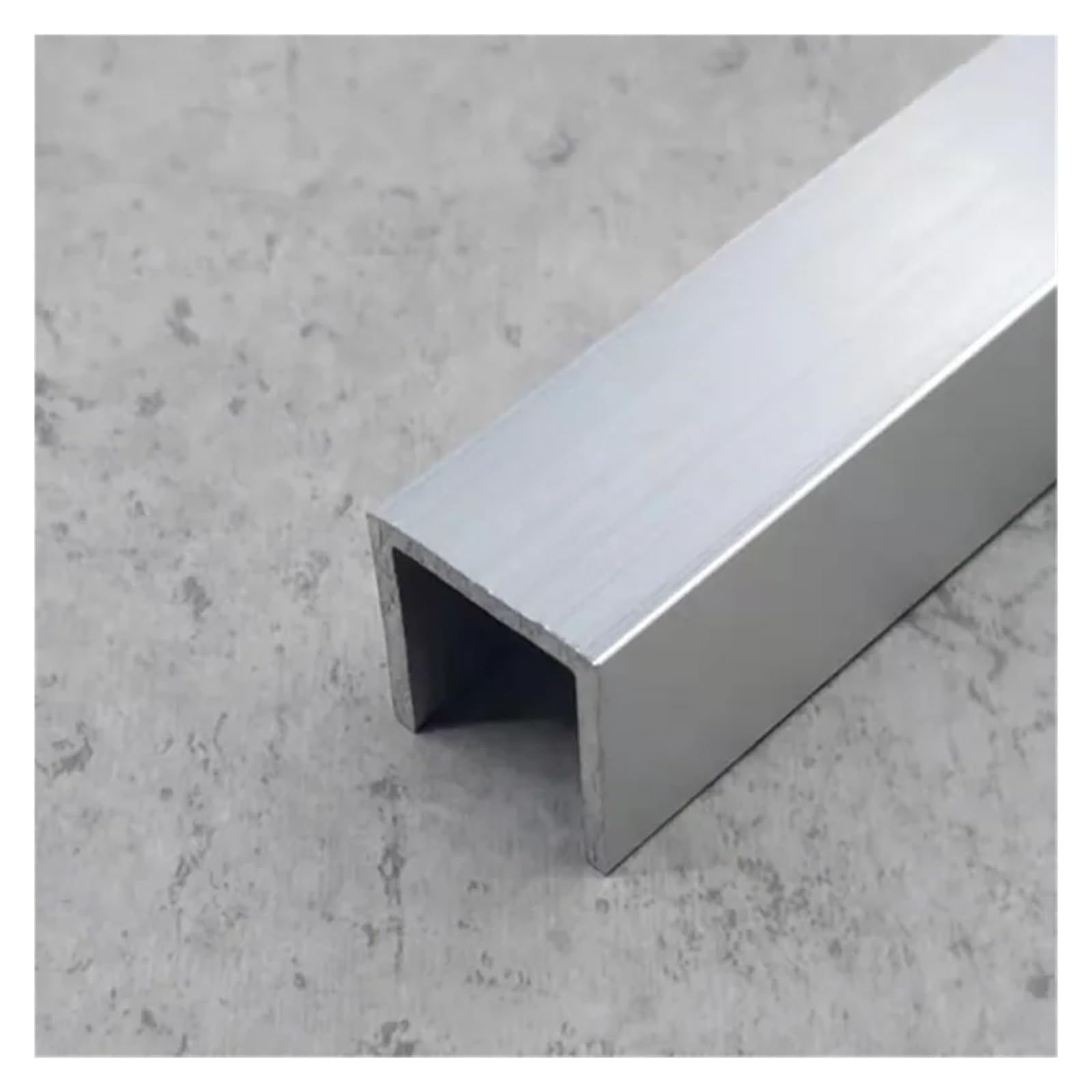 Perfil en U de Canal Aluminio, Perfil óxido Forma 20x20x2 mm con diámetro Interior 16 for Bricolaje y Enmarcado